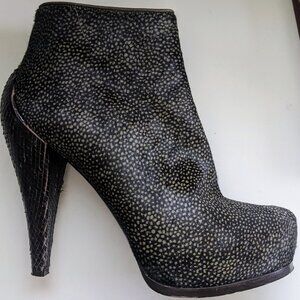 3.1 Philip Lim Pony Hair Platform Bootie Heels